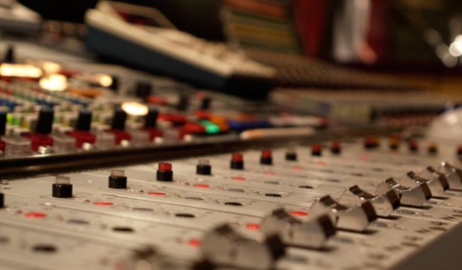 Sound Board from the Visual Data Burbank Office